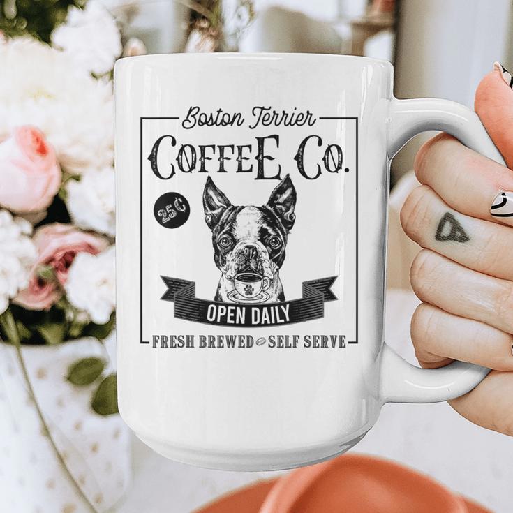 Retro Boston Terrier Coffee Dog Mom Coffee Lover Graphic Print Coffee Mug, Couple Gifts, Mom Gifts, Boston Terrier Mom Gifts, funny design