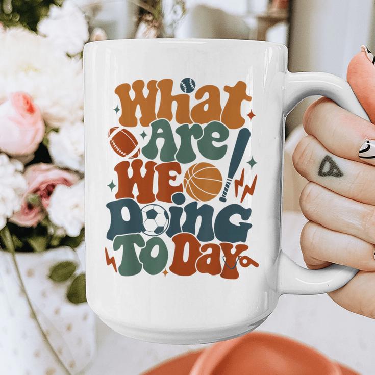Retro PE Teacher What Are We Doing Today School Coach Women Graphic Print Coffee Mug, Pe Teacher Gifts, funny design Retro PE Teacher What Are We Doing Today School Coach Women Graphic Print Coffee Mug, Pe Teacher Gifts, funny design