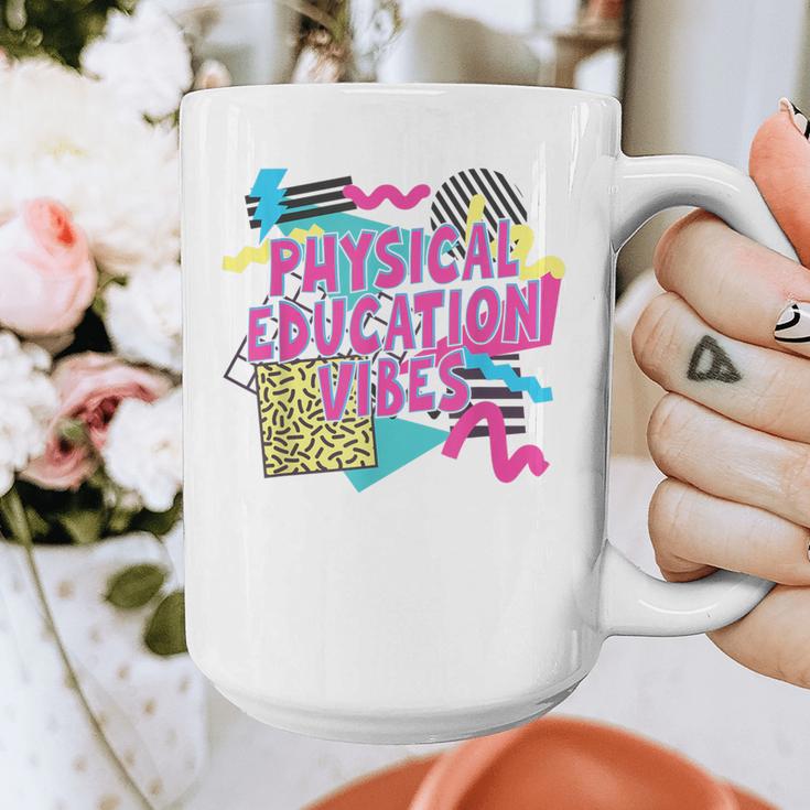 Retro Physical Education Vibes Gym Teacher Phys Ed Teacher Graphic Print Coffee Mug, funny design Retro Physical Education Vibes Gym Teacher Phys Ed Teacher Graphic Print Coffee Mug, funny design