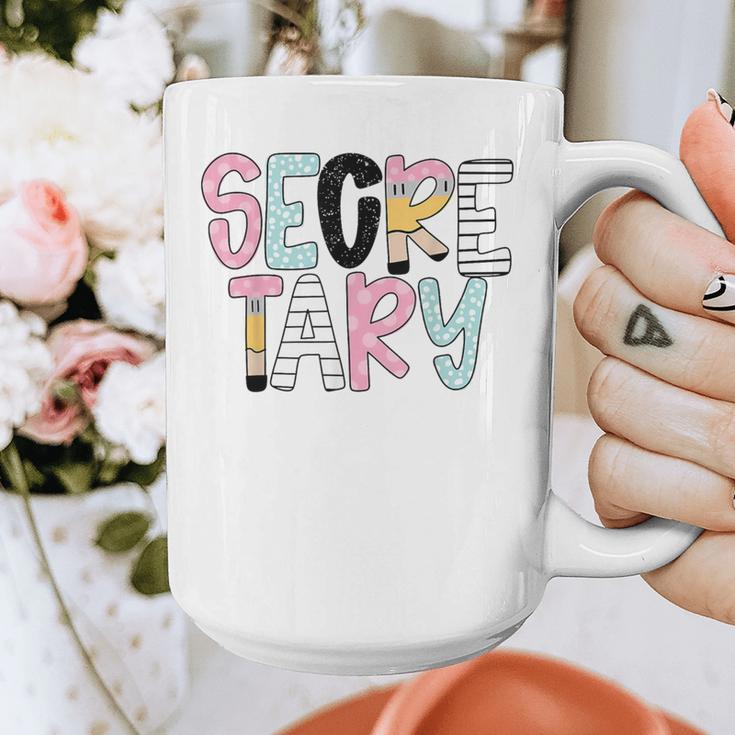 Retro Secretary Back To School Teacher Appreciation Graphic Print Coffee Mug, funny design Retro Secretary Back To School Teacher Appreciation Graphic Print Coffee Mug, funny design