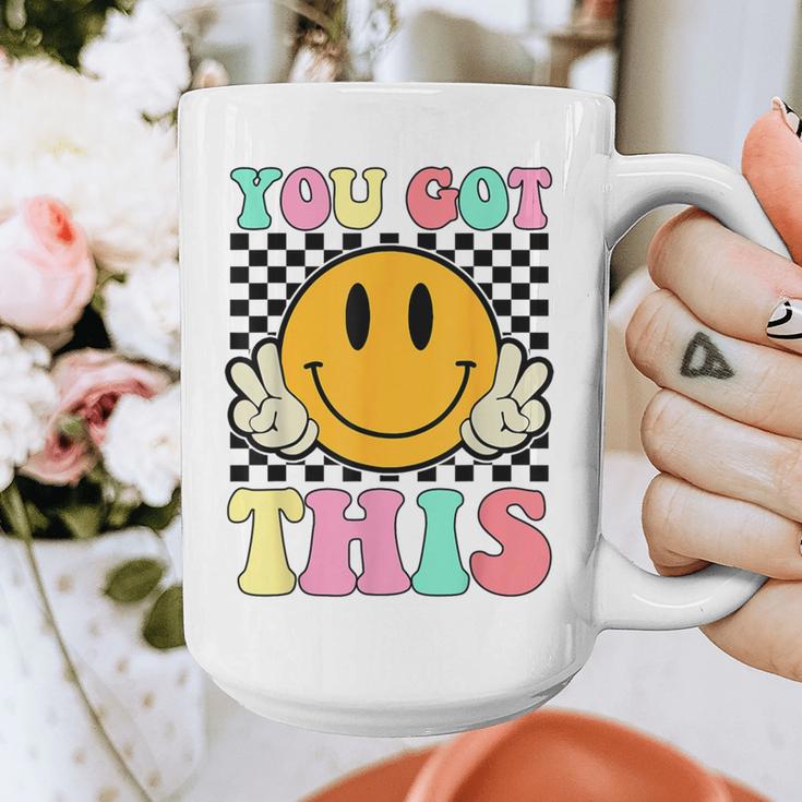 You Got This Retro Smile Motivational Testing Day Teacher Graphic Print Coffee Mug, funny design You Got This Retro Smile Motivational Testing Day Teacher Graphic Print Coffee Mug, funny design