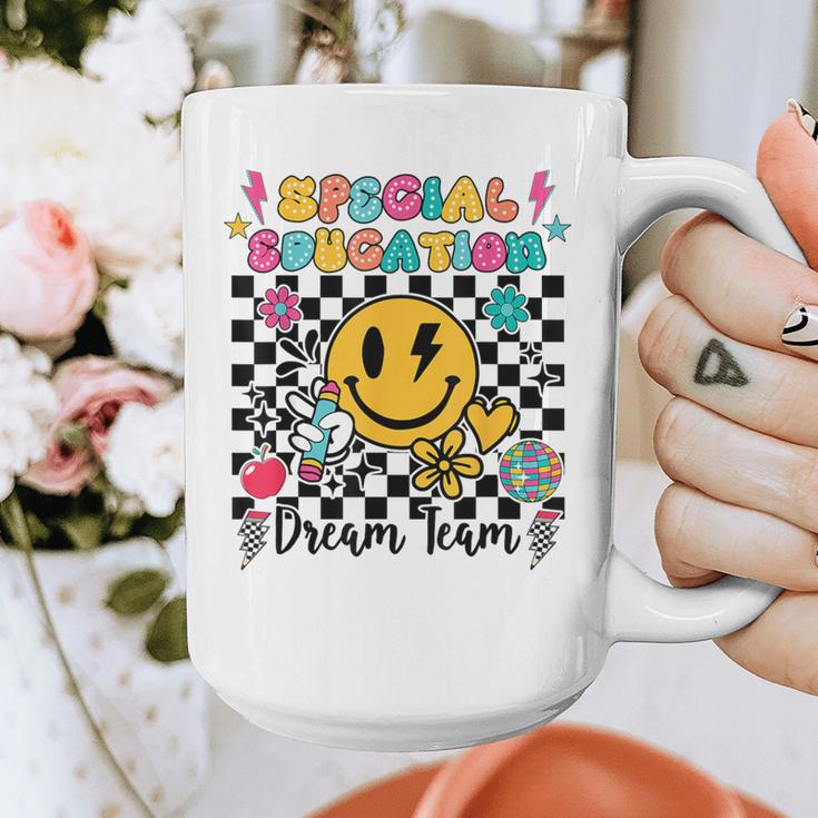 Retro Special Education Squad Groovy Dream Team Teacher Graphic Print Coffee Mug, Groovy Teacher Gifts, funny design Retro Special Education Squad Groovy Dream Team Teacher Graphic Print Coffee Mug, Groovy Teacher Gifts, funny design