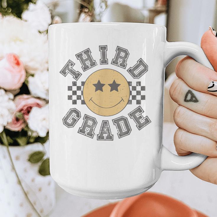 Retro Third Grade Teacher Student 1st Day Back To School Graphic Print Coffee Mug, funny design