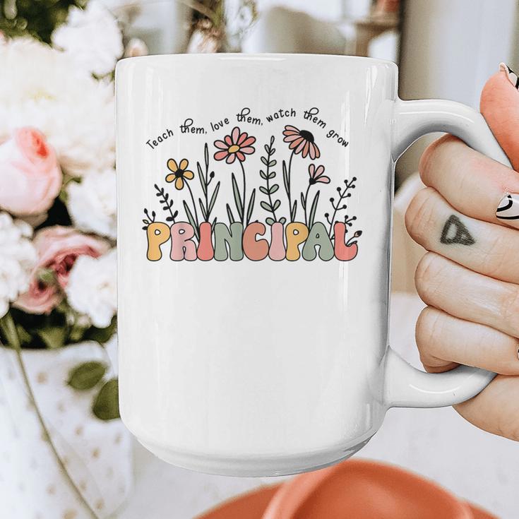 Retro Vintage Floral Principal Shirt For Women Teachers Day Graphic Print Coffee Mug, funny design Retro Vintage Floral Principal Shirt For Women Teachers Day Graphic Print Coffee Mug, funny design