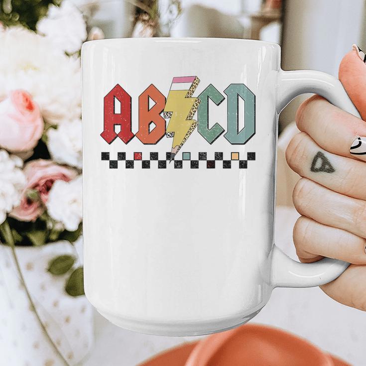 Rock Abcd Back To School Abcd Preschool Teacher Appreciation Graphic Print Coffee Mug, funny design Rock Abcd Back To School Abcd Preschool Teacher Appreciation Graphic Print Coffee Mug, funny design