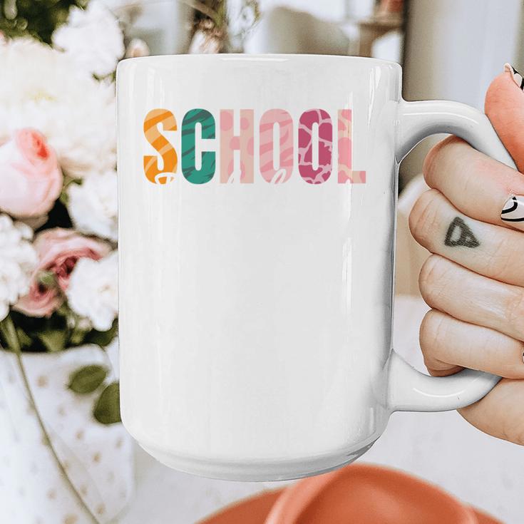 School Psychologist Rainbow Psychology Teacher Graphic Print Coffee Mug, funny design
