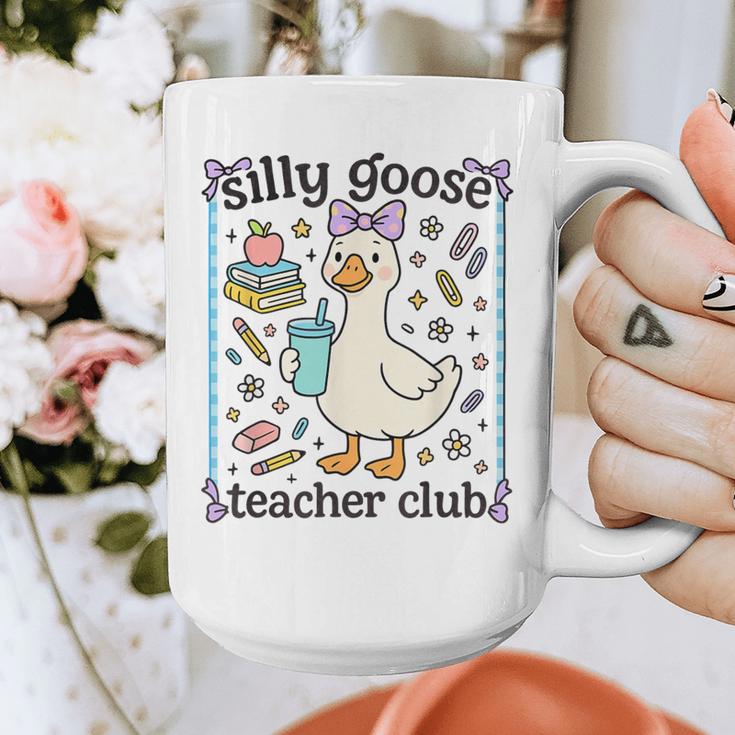 Silly Goose Teacher Club Silly Goose For Teacher Graphic Print Coffee Mug, funny design