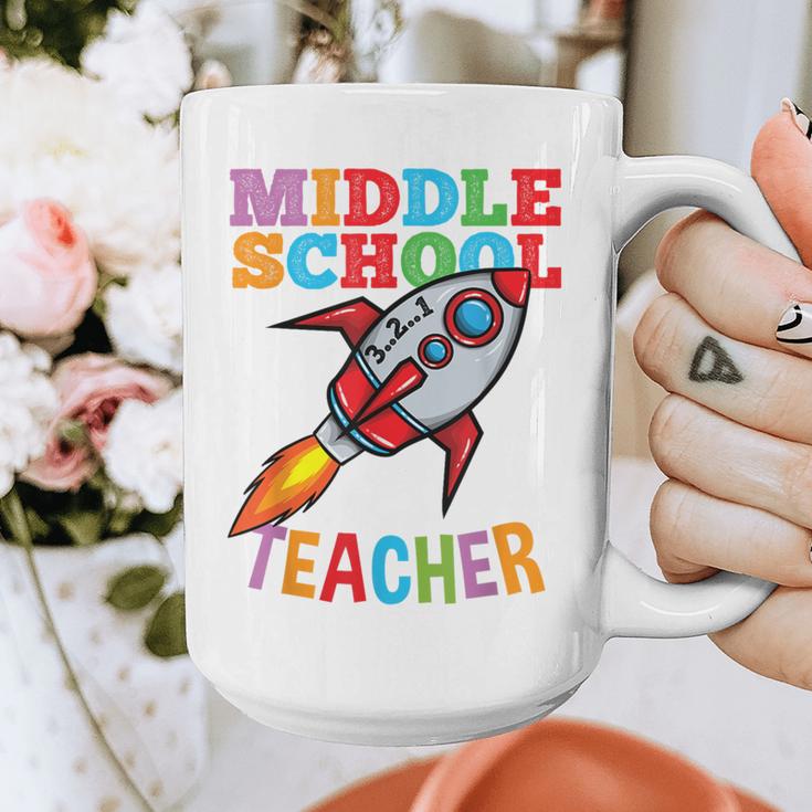 Space Middle School Teacher Back To School Men Women Kids Graphic Print Coffee Mug, funny design Space Middle School Teacher Back To School Men Women Kids Graphic Print Coffee Mug, funny design