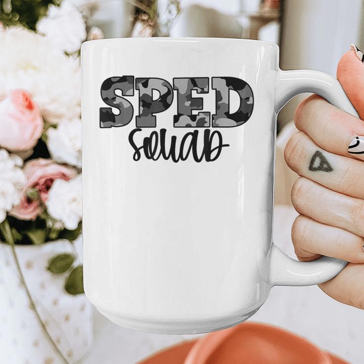 Special Education Squad Camo SPED Teacher Graphic Print Coffee Mug, funny design Special Education Squad Camo SPED Teacher Graphic Print Coffee Mug, funny design