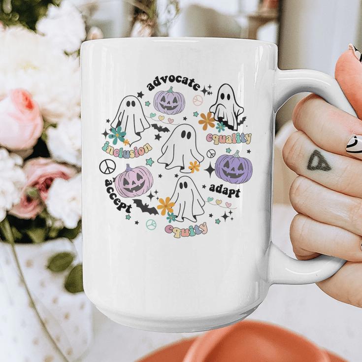 Special Education Teacher Halloween Pumpkin Ghost Inclusion Graphic Print Coffee Mug, funny design Special Education Teacher Halloween Pumpkin Ghost Inclusion Graphic Print Coffee Mug, funny design