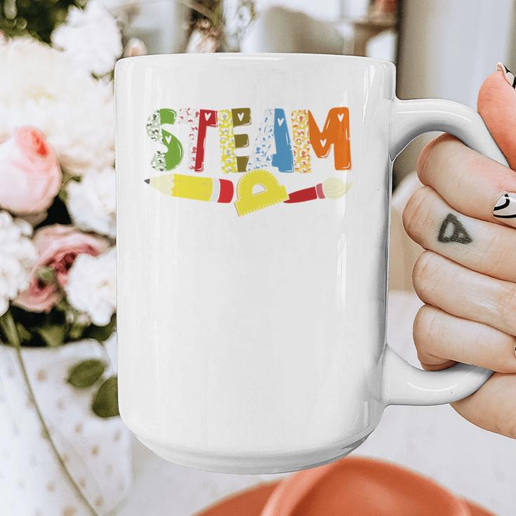 Steam Teacher Science Tech Engineering Arts Maker Graphic Print Coffee Mug, Science Teacher Gifts, funny design