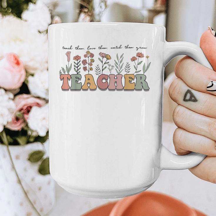 Teach Them Love Them Watch Them Grow Teacher Graphic Print Coffee Mug, funny design Teach Them Love Them Watch Them Grow Teacher Graphic Print Coffee Mug, funny design