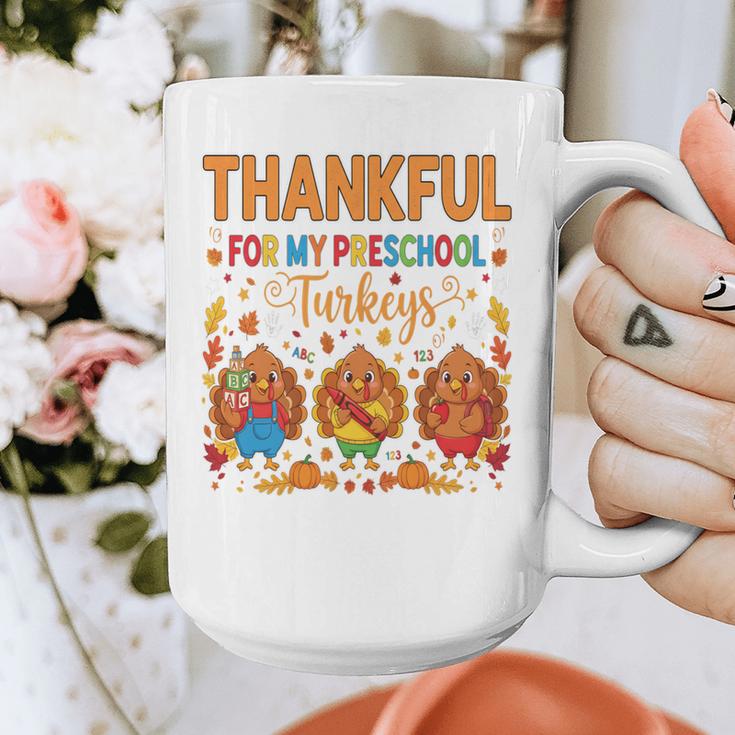 Teach Thanksgiving Teacher Thankful For My Preschool Turkeys Graphic Print Coffee Mug, funny design Teach Thanksgiving Teacher Thankful For My Preschool Turkeys Graphic Print Coffee Mug, funny design