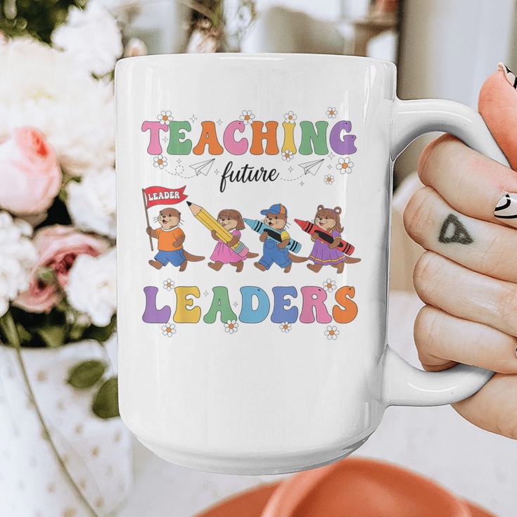 Teaching Future Leaders Otter Back To School Teacher Graphic Print Coffee Mug, Future Teacher Gifts, funny design Teaching Future Leaders Otter Back To School Teacher Graphic Print Coffee Mug, Future Teacher Gifts, funny design