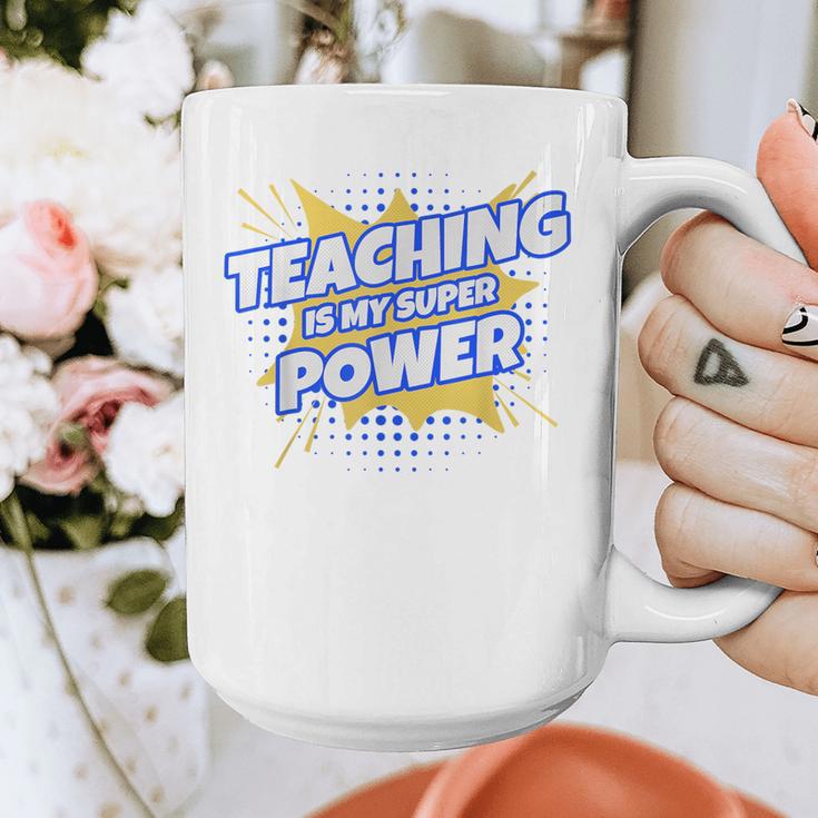 TEACHING IS MY SUPER POWER Teacher Appreciation Graphic Print Coffee Mug, Super Teacher Gifts, funny design TEACHING IS MY SUPER POWER Teacher Appreciation Graphic Print Coffee Mug, Super Teacher Gifts, funny design