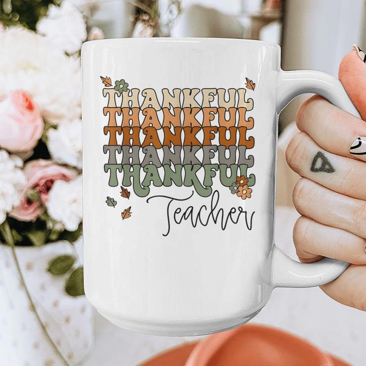 Thankful Teacher Thanksgiving Fall Pumpkin Turkey Graphic Print Coffee Mug, funny design Thankful Teacher Thanksgiving Fall Pumpkin Turkey Graphic Print Coffee Mug, funny design