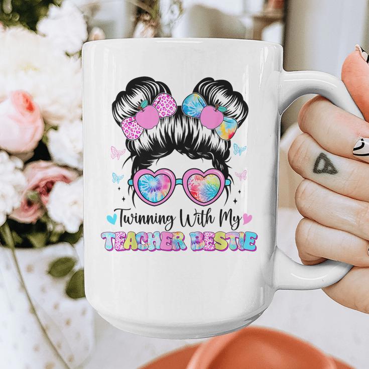 Twinning With My Teacher Bestie Twin Day Friends Teacher Graphic Print Coffee Mug, Friend Gifts, funny design
