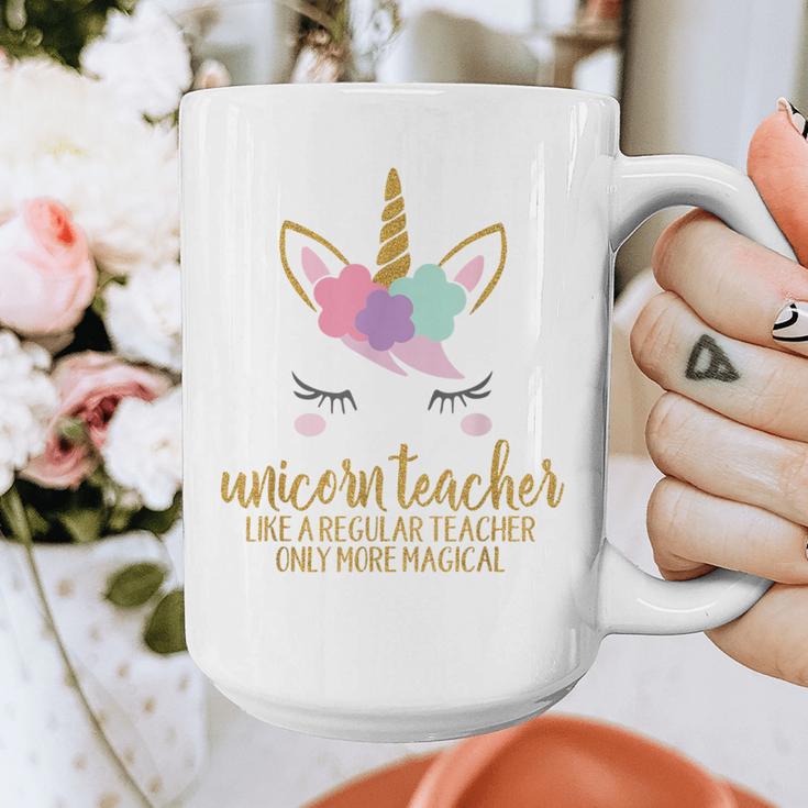 Unicorn Teacher Shirt For Women School Teacher Graphic Print Coffee Mug, funny design