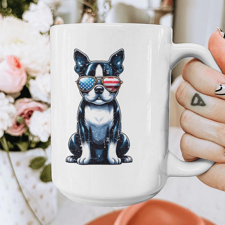 USA Flag Boston Terrier Best Dog Mom Ever 2025 Graphic Print Coffee Mug, Couple Gifts, Mom Gifts, Boston Terrier Mom Gifts, funny design