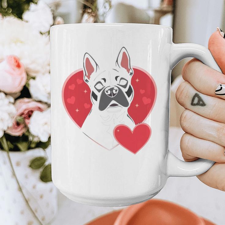 Valentine's Day Boston Terrier Graphic Print Coffee Mug, funny design
