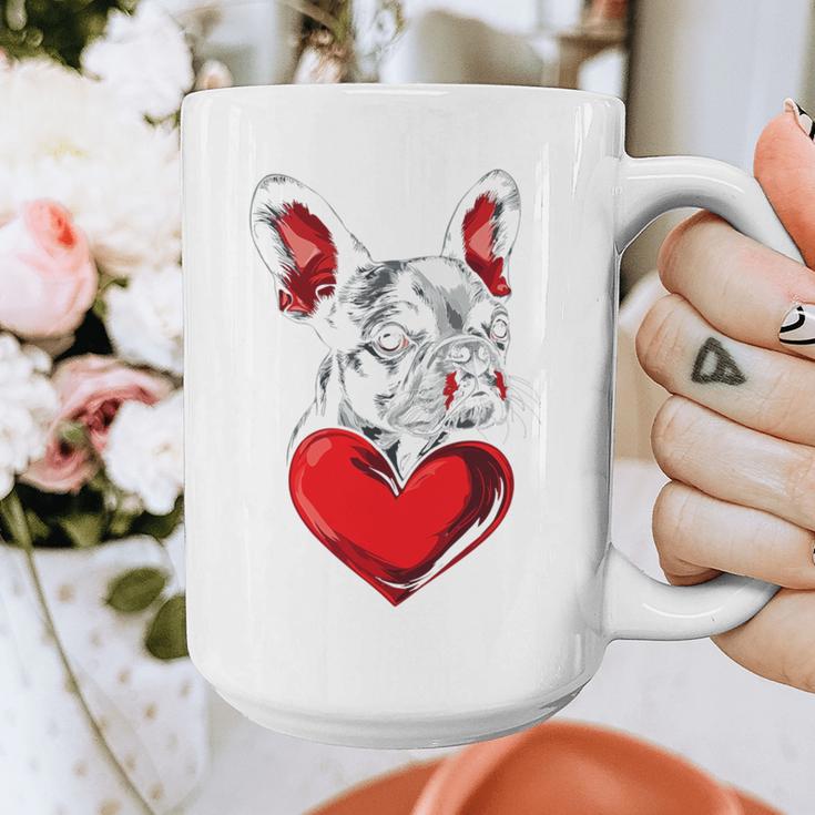 Valentine's Day Boston Terrier Dog Vector Graphic Print Coffee Mug, funny design