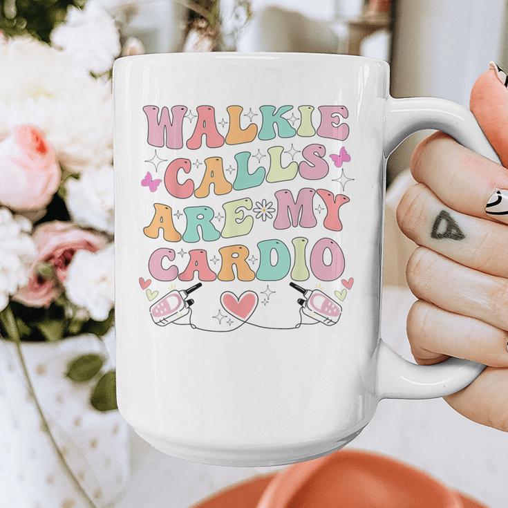 Walkie Calls Are My Cardio Special Education Teacher School Graphic Print Coffee Mug, funny design