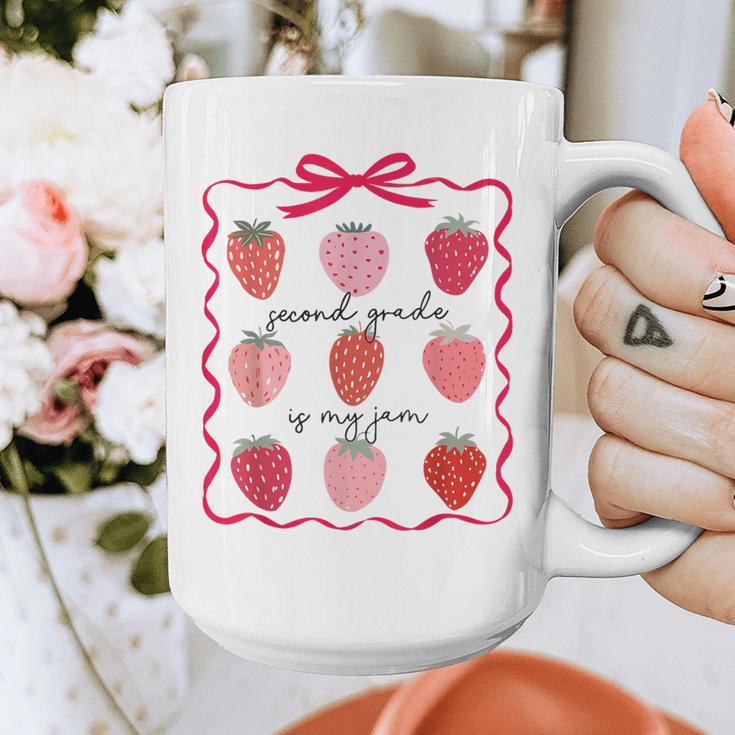 Women Second Grade Is My Jam Strawberry First Kids Teacher Graphic Print Coffee Mug, First Grade Teacher Gifts, funny design Women Second Grade Is My Jam Strawberry First Kids Teacher Graphic Print Coffee Mug, First Grade Teacher Gifts, funny design
