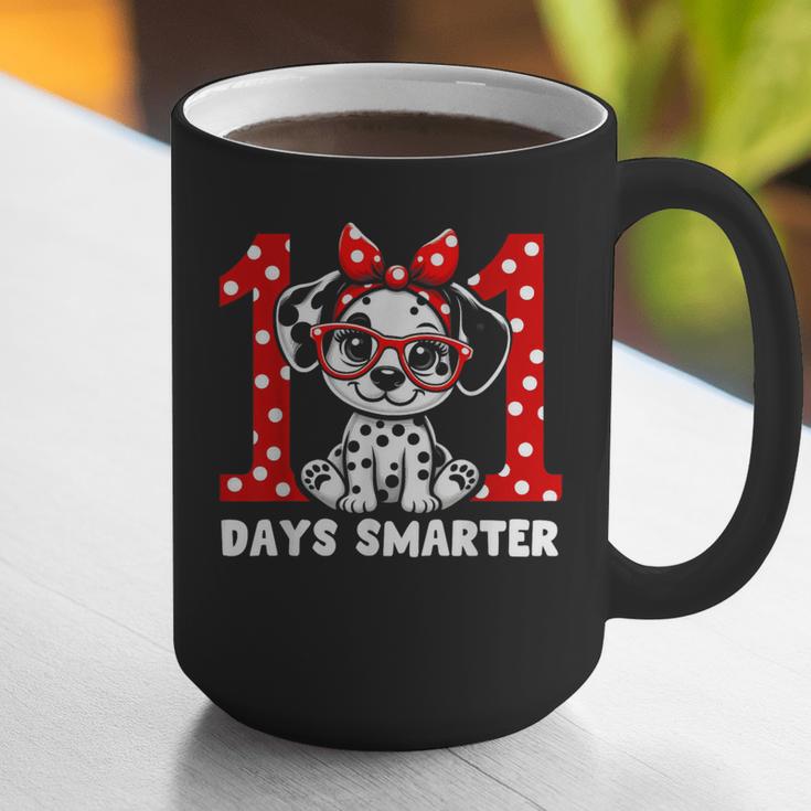 100 Days Smarter 101st Day School Dalmatian Dog Teacher Kids Graphic Print Coffee Mug, funny gift