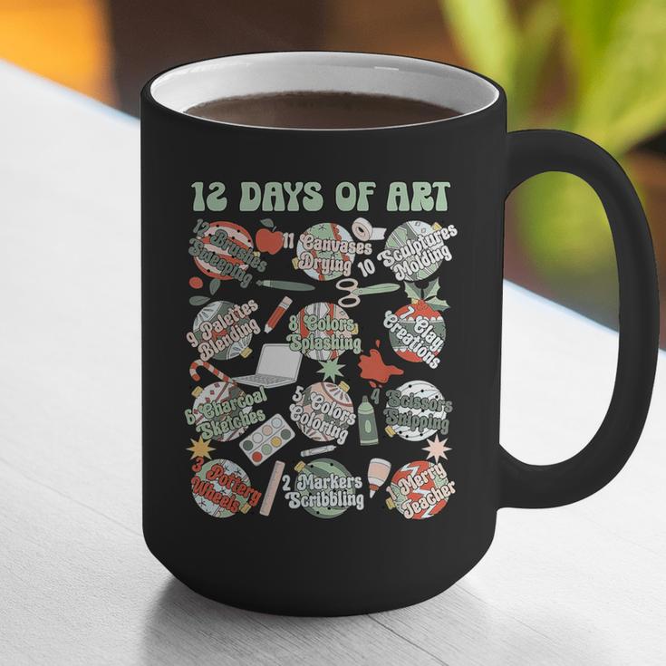 12 Days Of Art Teacher Christmas Artists Painter Educational Graphic Print Coffee Mug, funny gift 12 Days Of Art Teacher Christmas Artists Painter Educational Graphic Print Coffee Mug, funny gift