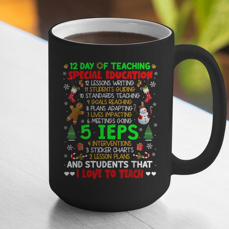 12 Days Of Teaching Special Education IEPS SPED Teacher Xmas Graphic Print Coffee Mug, funny gift