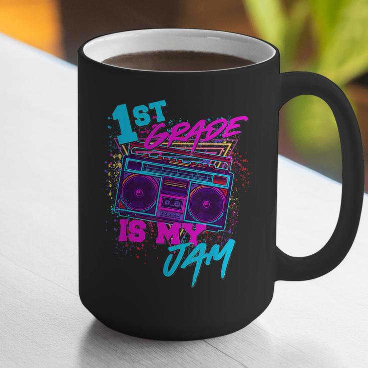 1st Grade Is My Jam Vintage 80s 80's Teacher Student Retro Graphic Print Coffee Mug, funny gift 1st Grade Is My Jam Vintage 80s 80's Teacher Student Retro Graphic Print Coffee Mug, funny gift