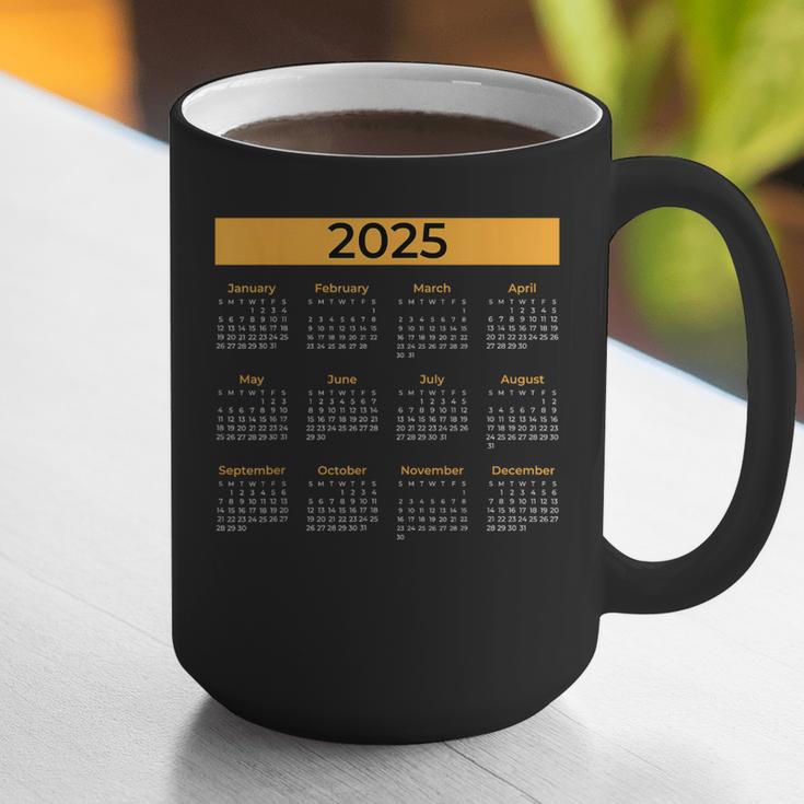 2025 Calendar For Planners Teachers Offices Months Graphic Print Coffee Mug, funny gift