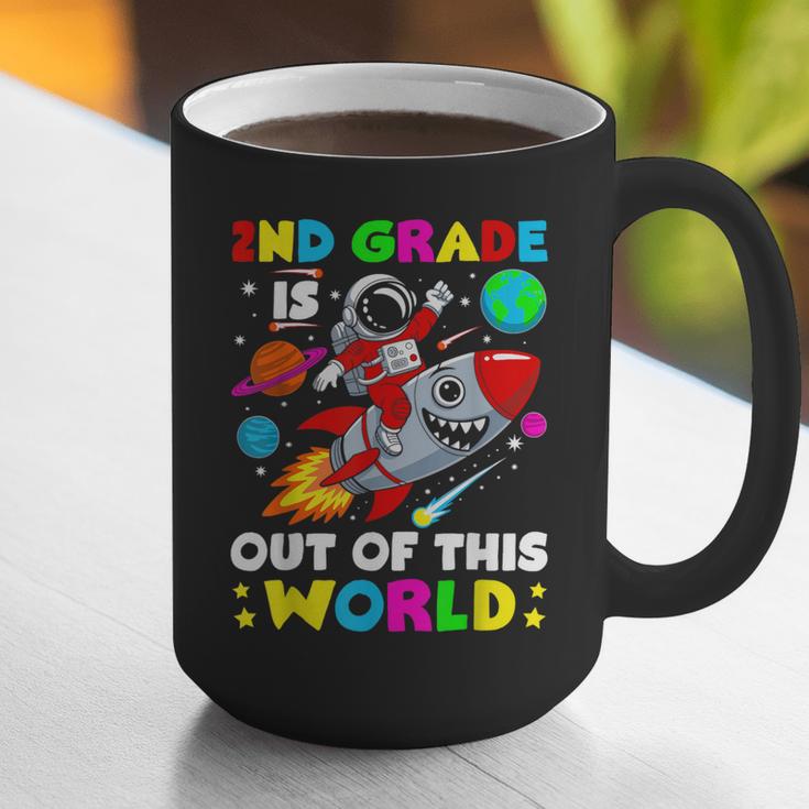 2nd Grade Is Out Of This World Space Rocket Planets Teacher Graphic Print Coffee Mug, 2nd Grade Teacher Mugs, funny gift