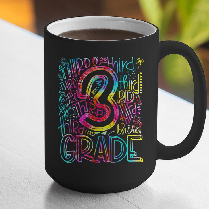 3rd Grade Typography Team Third Grade Teacher Back To School Graphic Print Coffee Mug, funny gift
