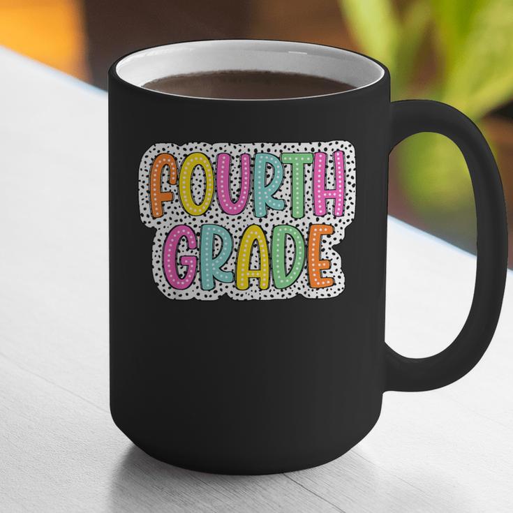 4th Grade Back To School Dalmatian Dots Teacher Student Graphic Print Coffee Mug, 4th Grade Teacher Mugs, funny gift 4th Grade Back To School Dalmatian Dots Teacher Student Graphic Print Coffee Mug, 4th Grade Teacher Mugs, funny gift