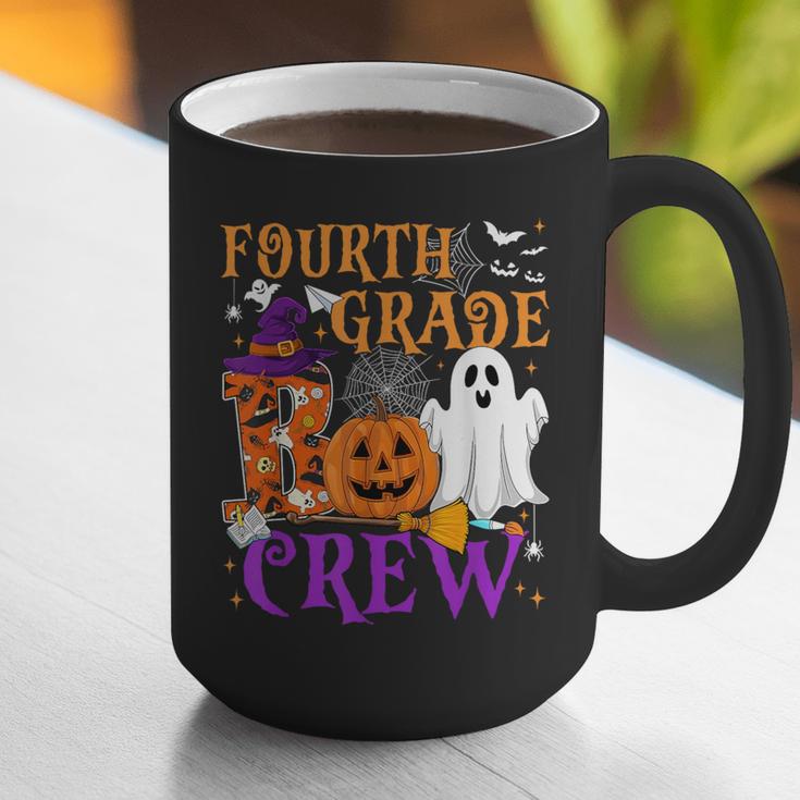 4th Grade Boo Crew Teacher Student Halloween Costume Graphic Print Coffee Mug, 4th Grade Teacher Mugs, funny gift