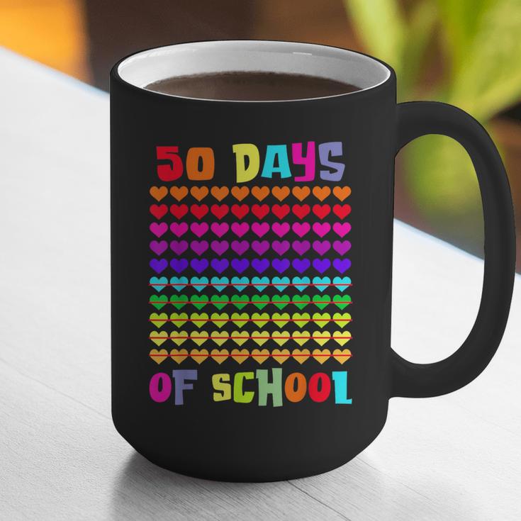 50 Days Of School Hearts Teacher Happy 50th Day Of School Graphic Print Coffee Mug, funny gift 50 Days Of School Hearts Teacher Happy 50th Day Of School Graphic Print Coffee Mug, funny gift