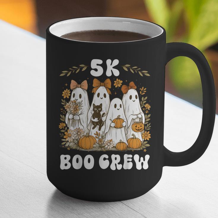 5K Boo Crew Halloween Teacher K5 Floral Ghost Trick Or Teach Graphic Print Coffee Mug, funny gift 5K Boo Crew Halloween Teacher K5 Floral Ghost Trick Or Teach Graphic Print Coffee Mug, funny gift