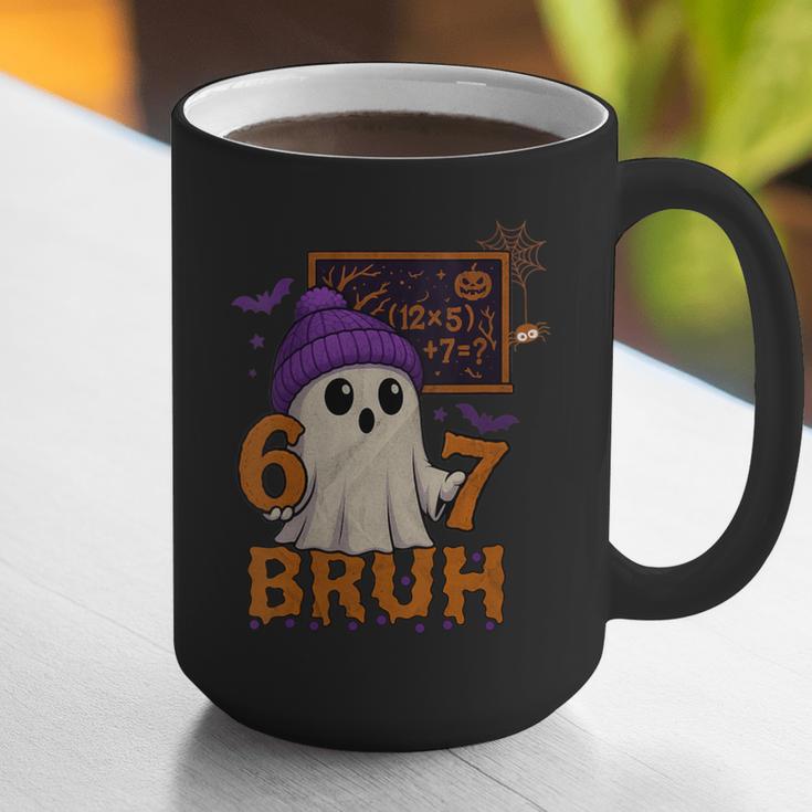 67 Teacher Halloween Ghost Six Seven Meme Math Equation Bruh Graphic Print Coffee Mug, funny gift 67 Teacher Halloween Ghost Six Seven Meme Math Equation Bruh Graphic Print Coffee Mug, funny gift