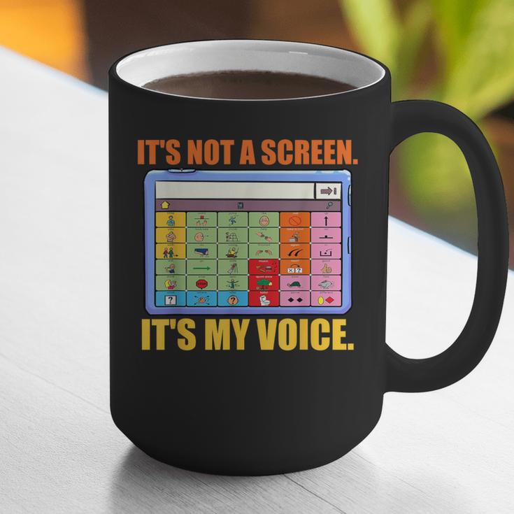AAC Awareness AAC Teacher It's Not A Screen It's My Voice Men Women Graphic Print Coffee Mug, funny gift