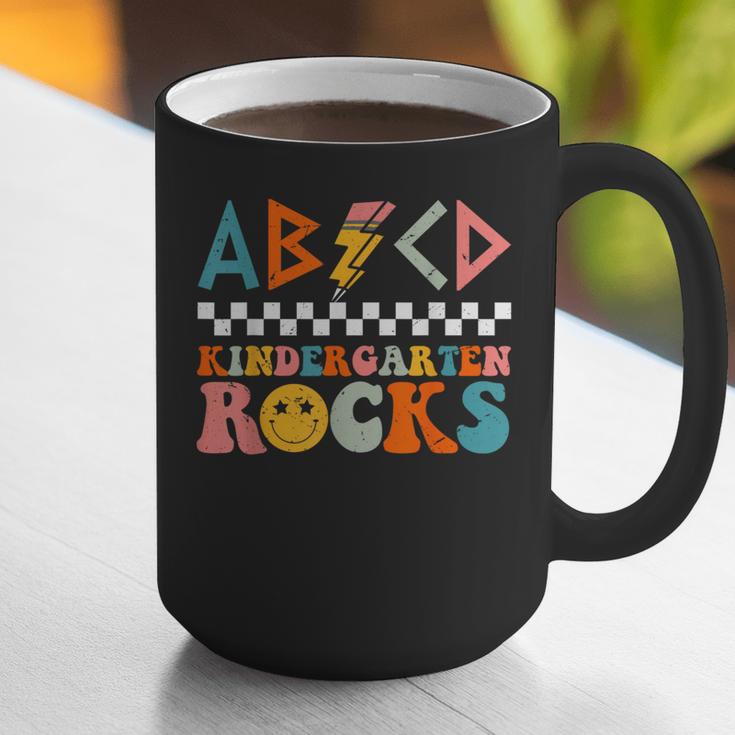 ABCD Kindergarten Rocks Back To School Teacher Kindergarten Graphic Print Coffee Mug, funny gift
