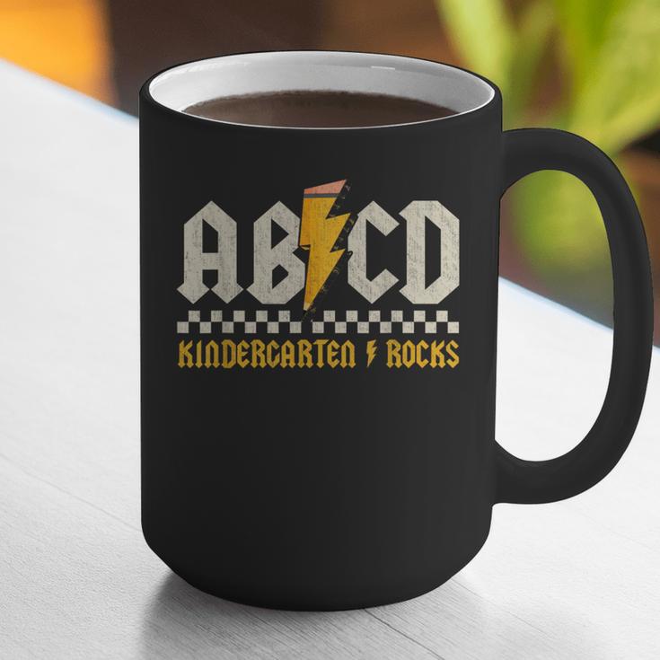 ABCD Kindergarten Rocks Pencil Lightning Students Teachers Graphic Print Coffee Mug, funny gift ABCD Kindergarten Rocks Pencil Lightning Students Teachers Graphic Print Coffee Mug, funny gift