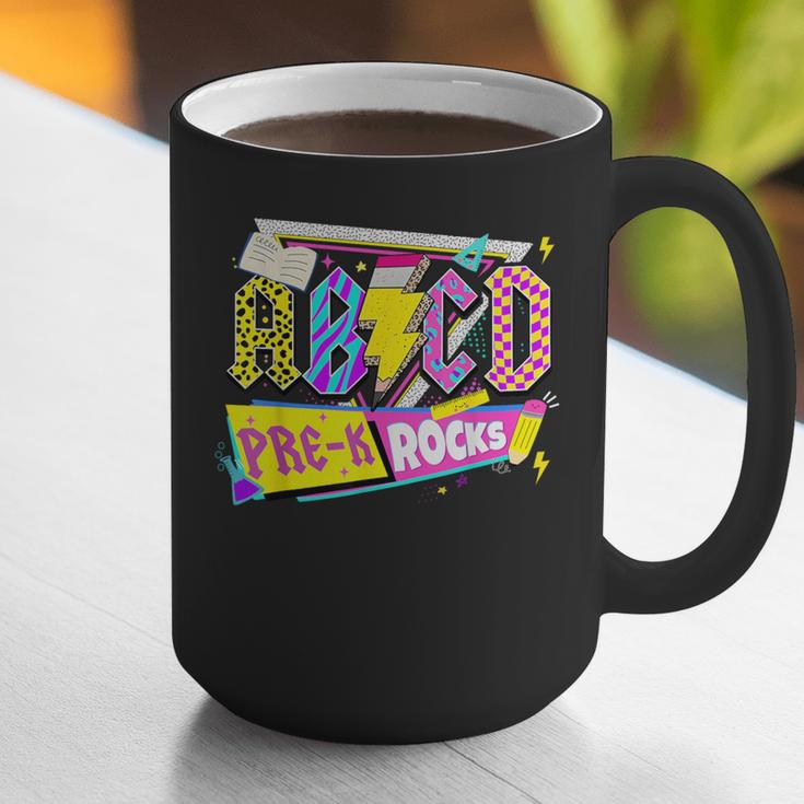 ABCD Pre-K Rocks Back To School PreK Kindergarten Teacher Graphic Print Coffee Mug, funny gift ABCD Pre-K Rocks Back To School PreK Kindergarten Teacher Graphic Print Coffee Mug, funny gift