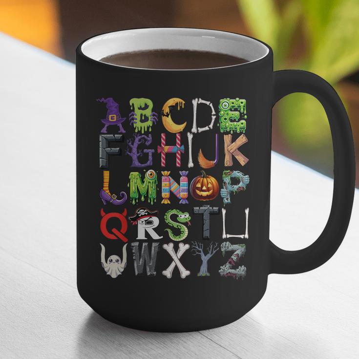 ABCs Alphabet Halloween Learning Kindergarten Teachers Graphic Print Coffee Mug, funny gift ABCs Alphabet Halloween Learning Kindergarten Teachers Graphic Print Coffee Mug, funny gift