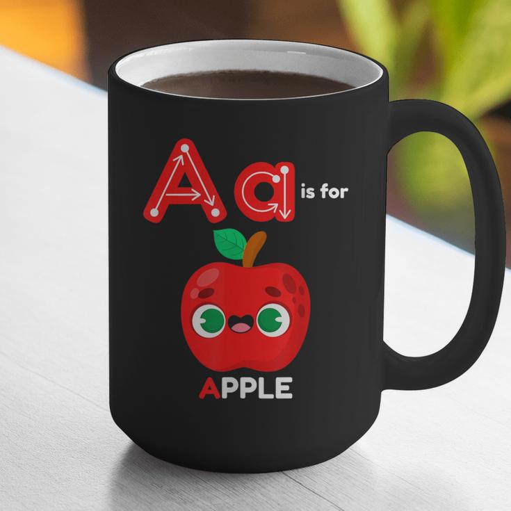 A Is For Apple Pre-K Kindergarten Teacher Student Graphic Print Coffee Mug, funny gift