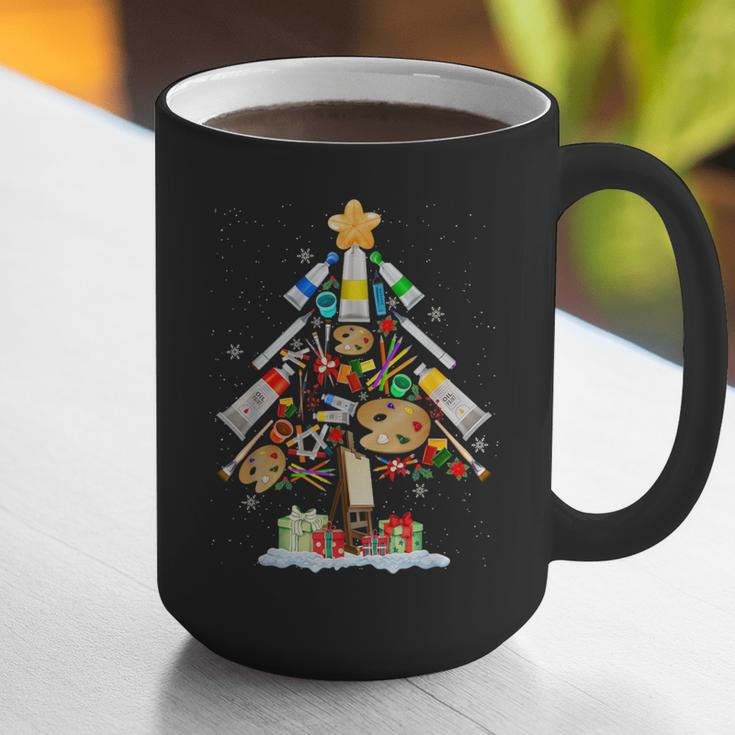 Art Christmas Tree Merry Christmas Artist Art Teacher Graphic Print Coffee Mug, funny gift Art Christmas Tree Merry Christmas Artist Art Teacher Graphic Print Coffee Mug, funny gift