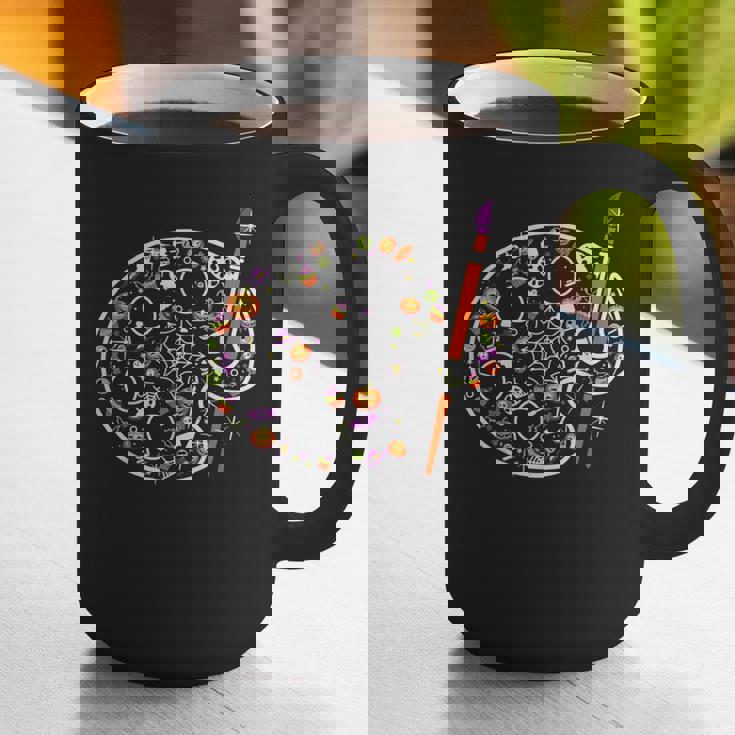 Art Teacher Pumpkin Scary Halloween Costume Men Women Graphic Print Coffee Mug, gift for family, gift for coworker