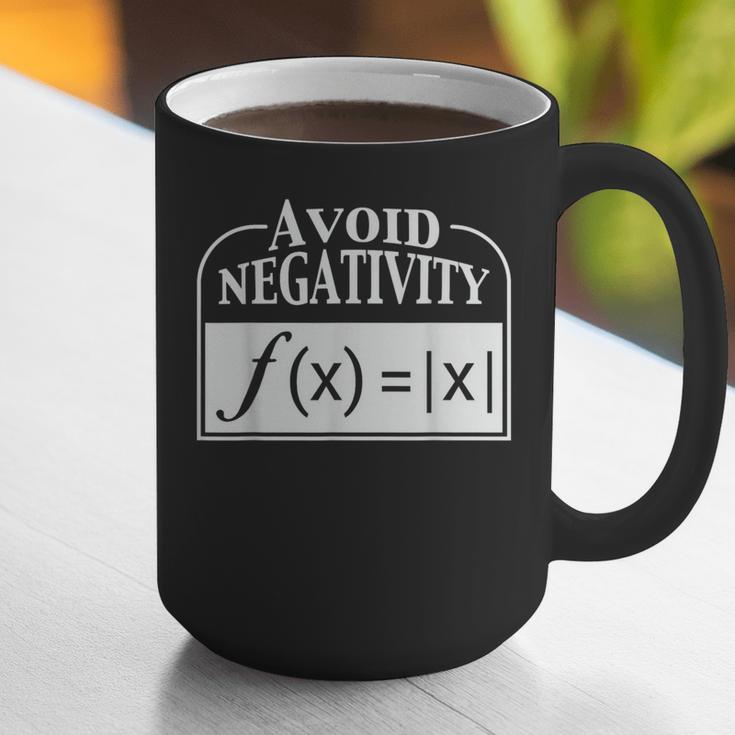 Avoid Negativity Math Teacher Graphic Print Coffee Mug, funny gift