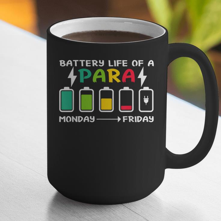 Battery Life Of a Paraprofessional Para Teacher Life Graphic Print Coffee Mug, funny gift