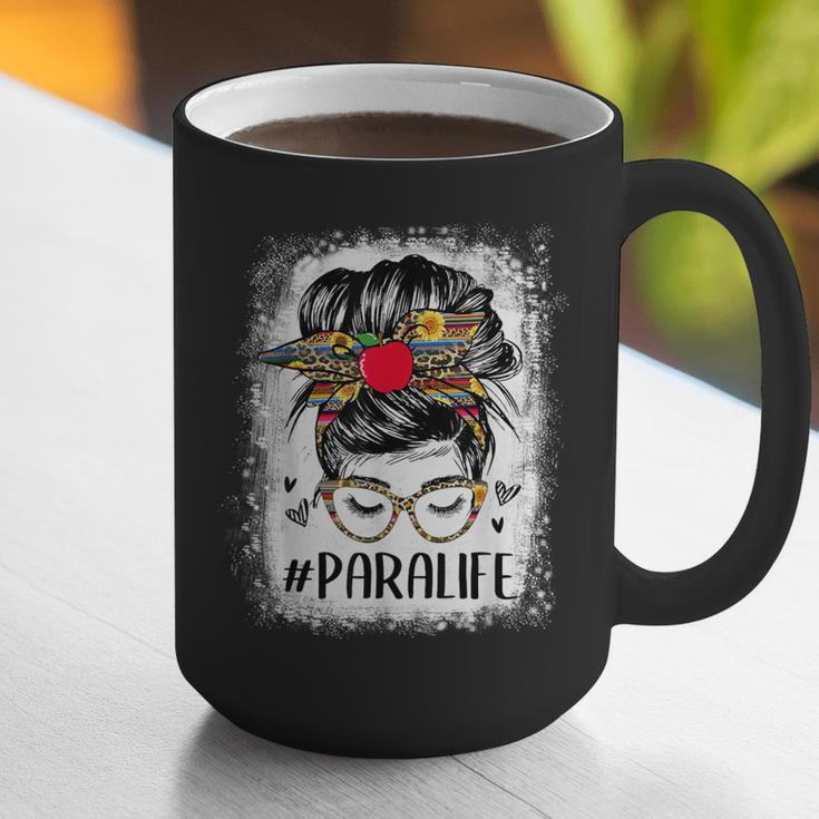 Bleached Teacher Para Life Paraprofessional Cute Messy Bun For Men Women Girls Kids Graphic Print Coffee Mug, funny gift Bleached Teacher Para Life Paraprofessional Cute Messy Bun For Men Women Girls Kids Graphic Print Coffee Mug, funny gift